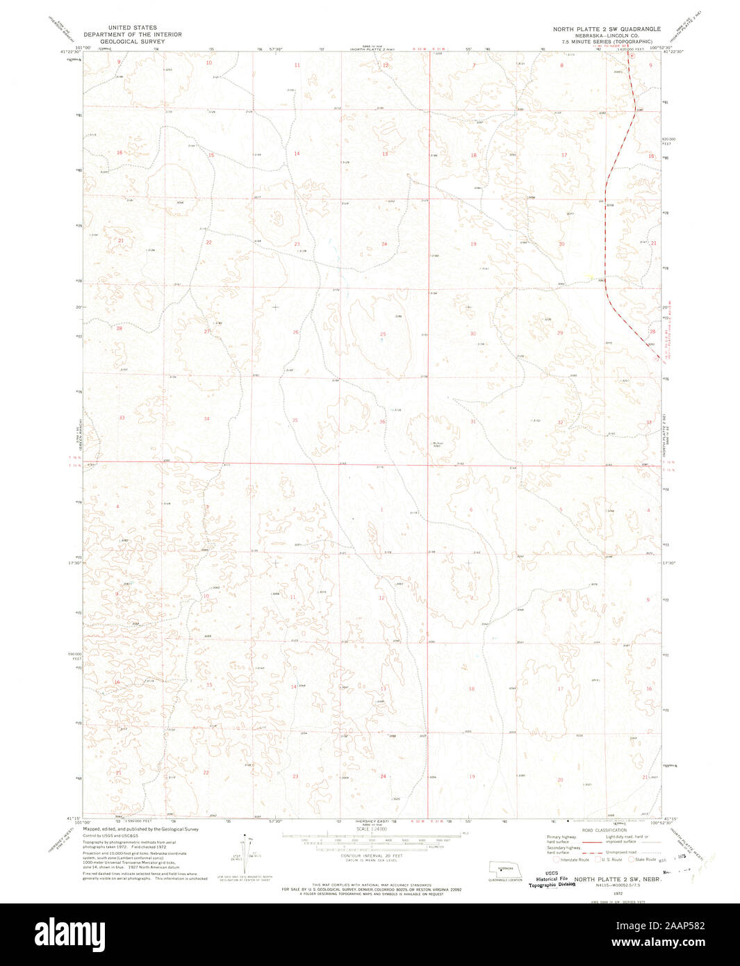 Map of north platte Cut Out Stock Images & Pictures Alamy