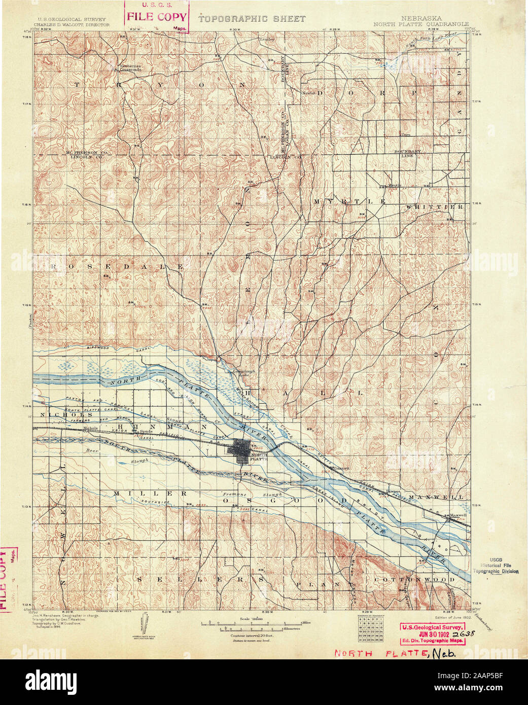 Map of north platte hires stock photography and images Alamy