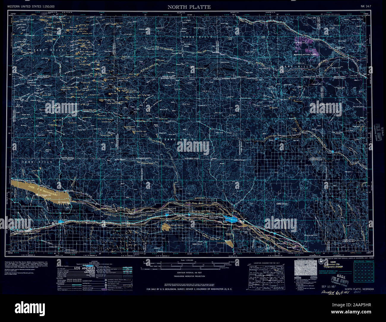 Map of north platte hires stock photography and images Alamy