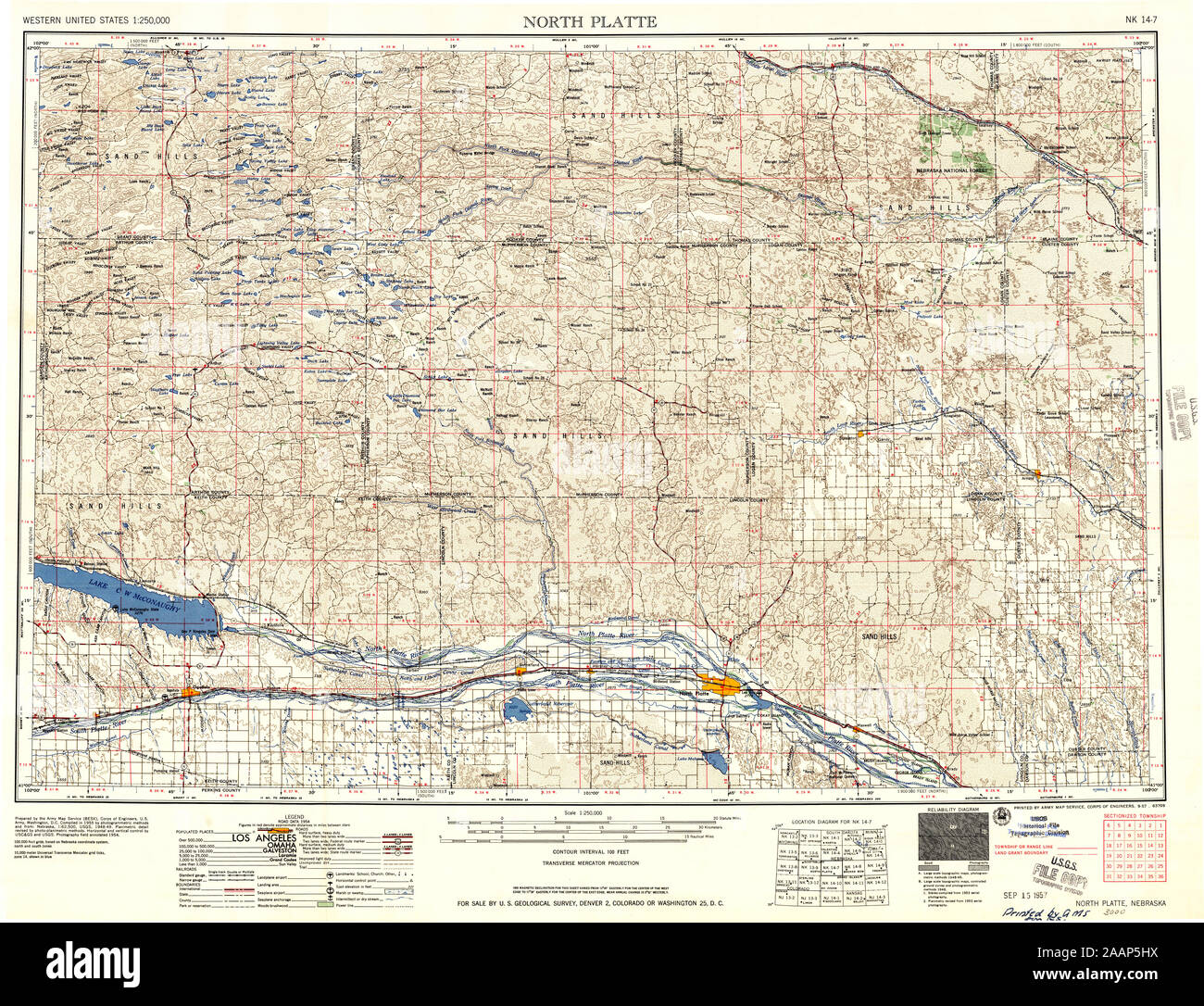 Map of north platte hires stock photography and images Alamy