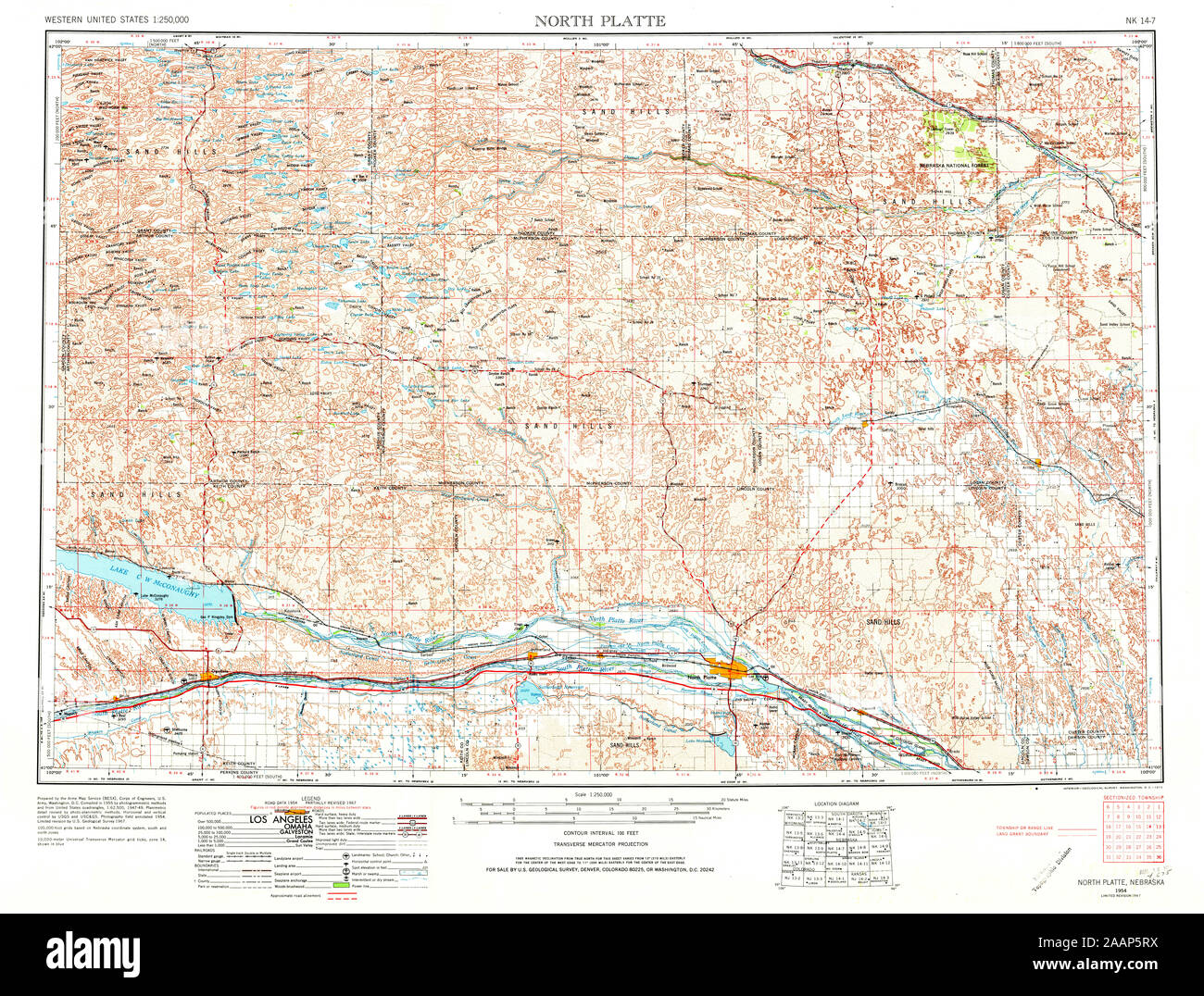 Map of north platte hires stock photography and images Alamy