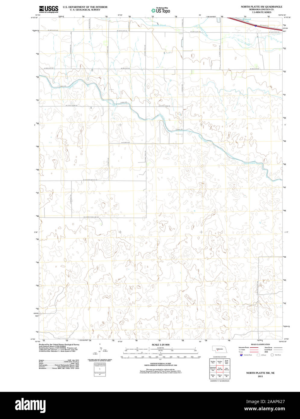 Map of north platte hires stock photography and images Alamy