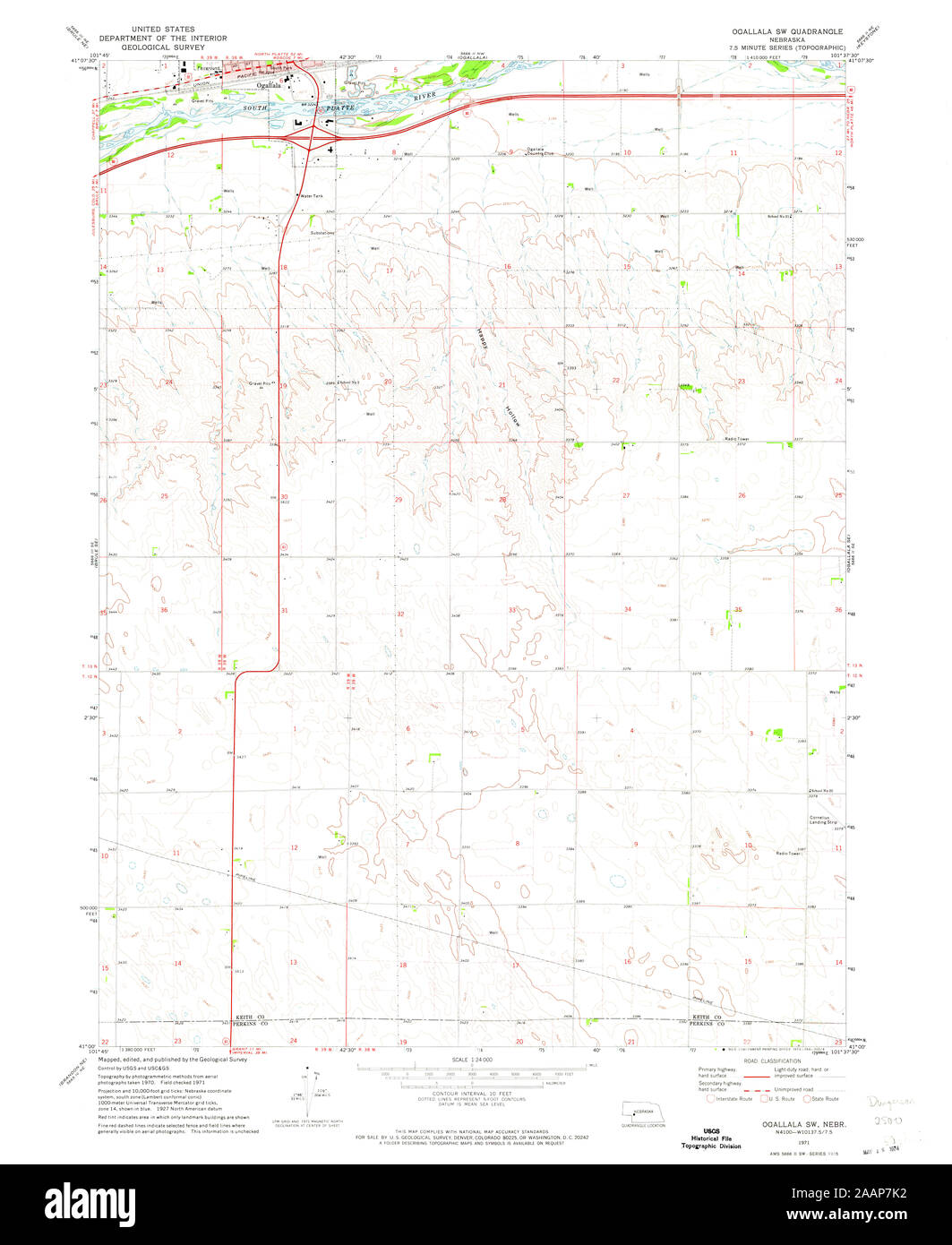 Ogallala nebraska maps Cut Out Stock Images & Pictures Alamy