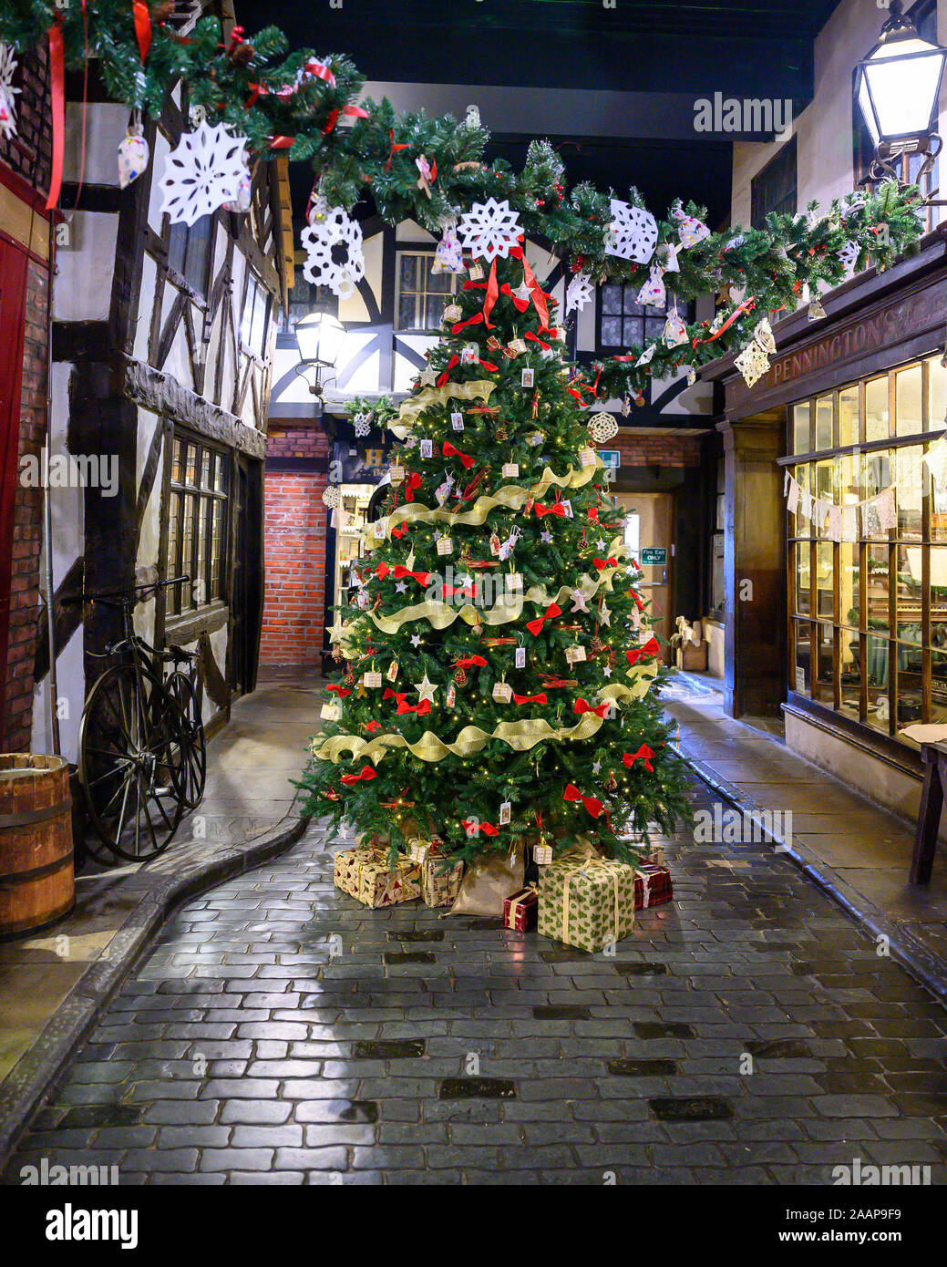 Christmas at Lark Hill Place, Salford Stock Photo Alamy