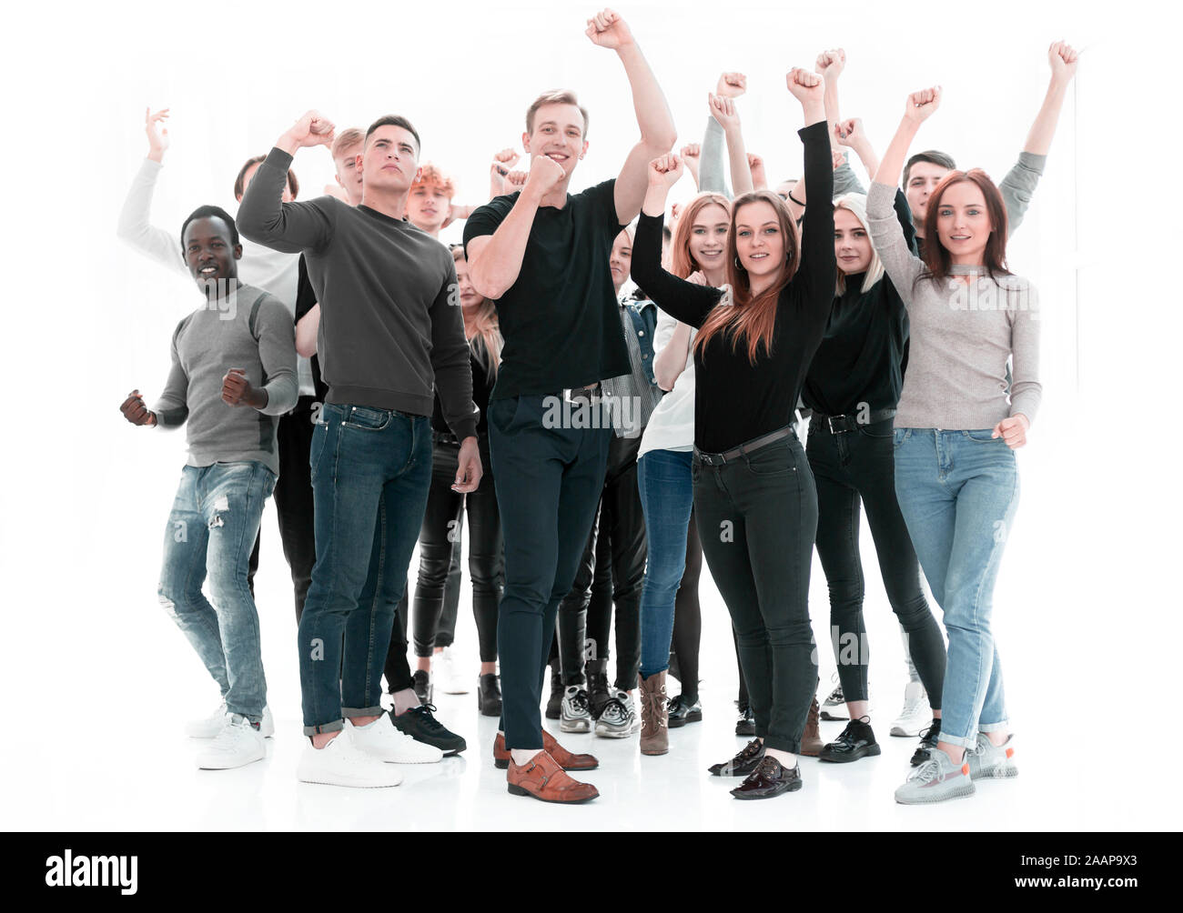 diverse group of happy young people standing together Stock Photo - Alamy