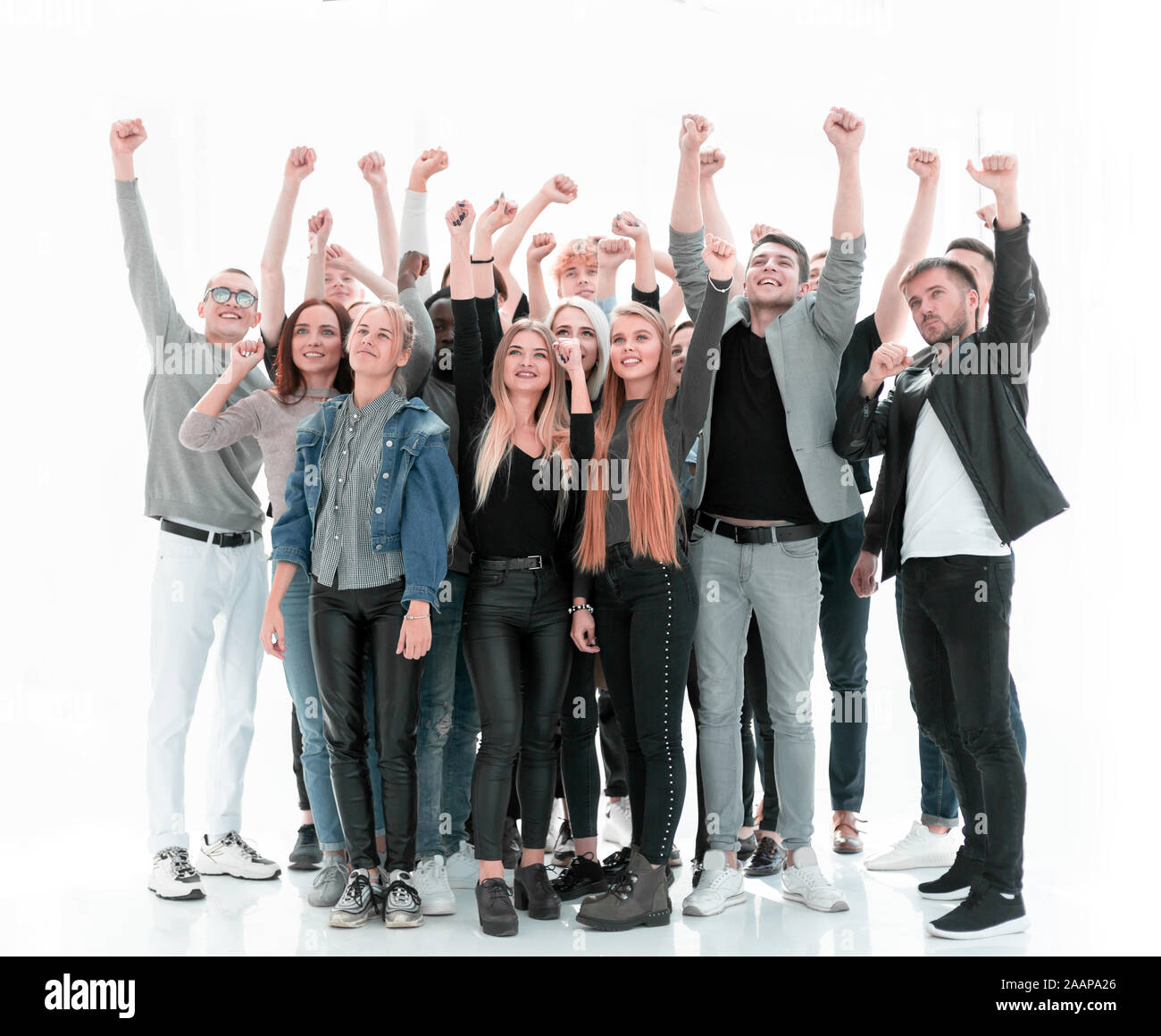 diverse group of happy young people standing together Stock Photo - Alamy