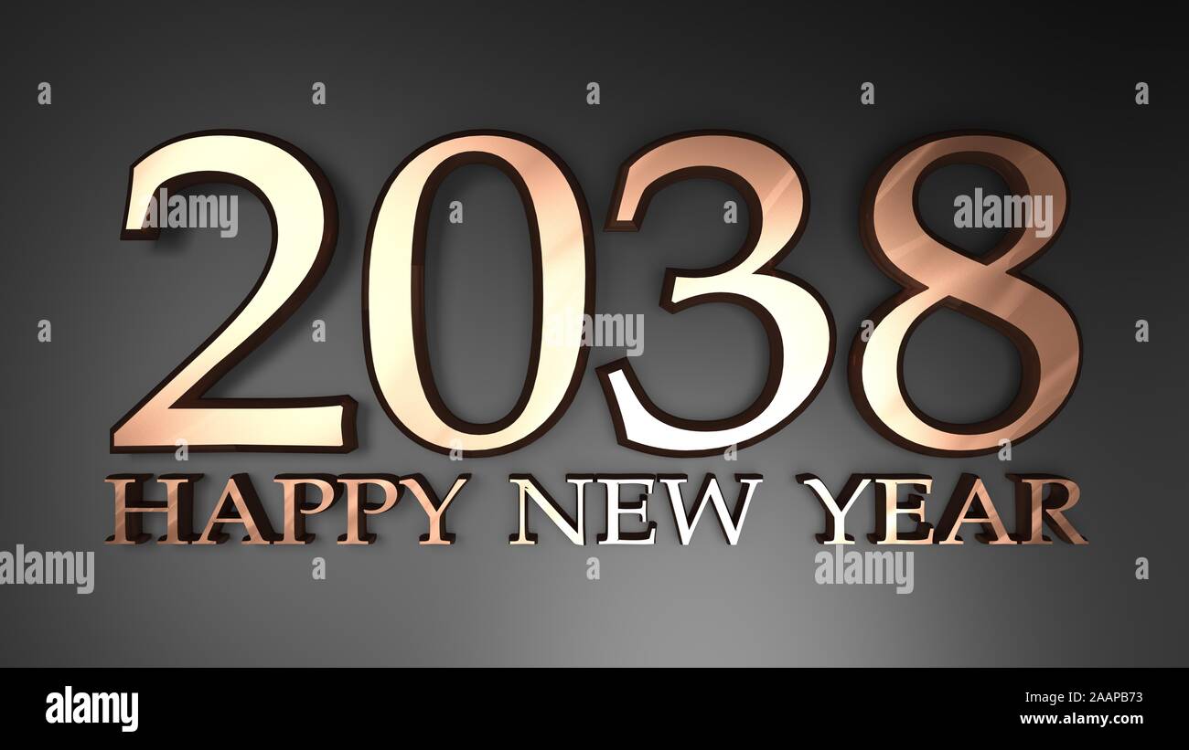 Happy new year 2038 hi-res stock photography and images - Alamy