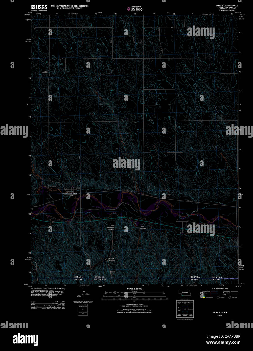 Map of parks nebraska hires stock photography and images Alamy
