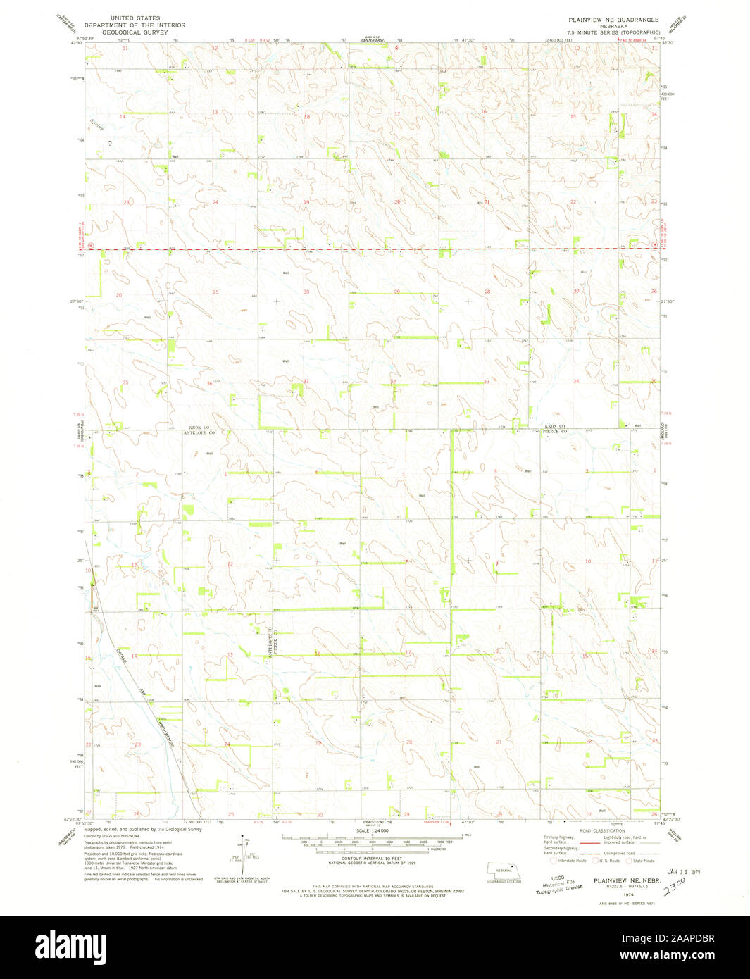 Map of plainview nebraska Cut Out Stock Images & Pictures Alamy