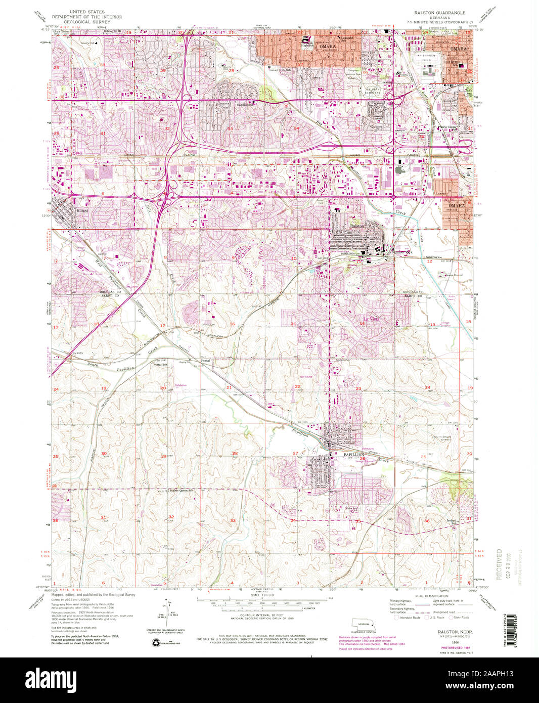 Map of ralston hires stock photography and images Alamy