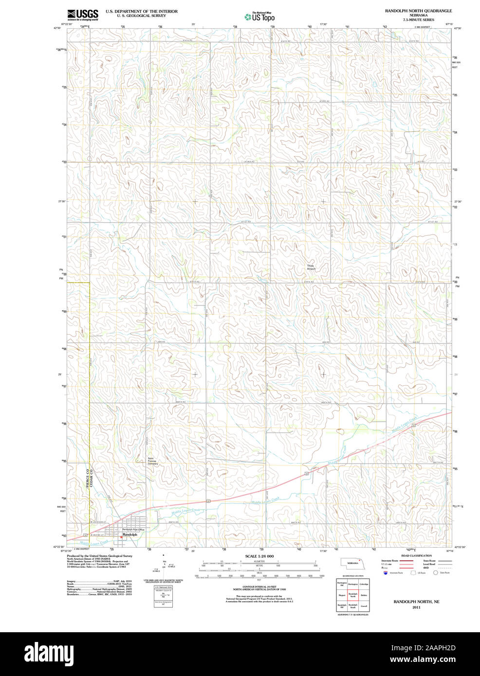 Randolph nebraska map Cut Out Stock Images & Pictures Alamy