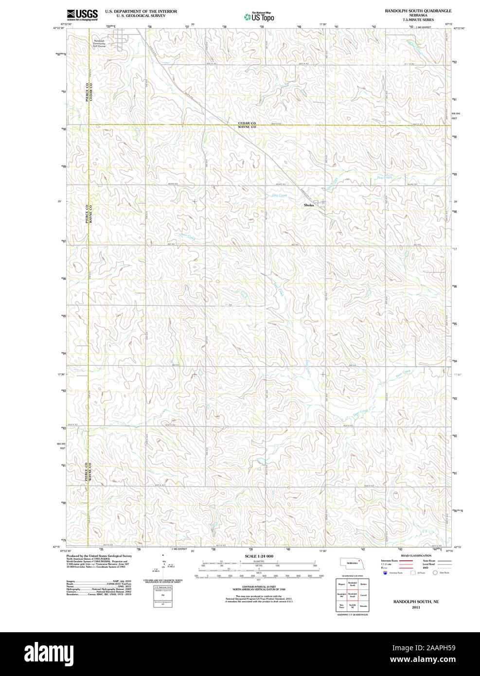 Randolph nebraska map hires stock photography and images Alamy