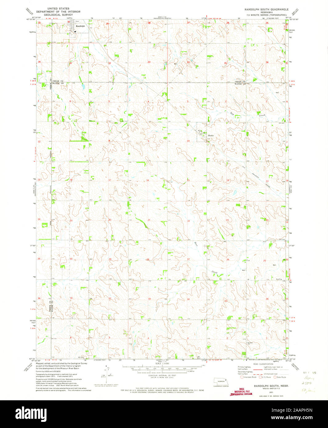 Randolph nebraska map Cut Out Stock Images & Pictures Alamy