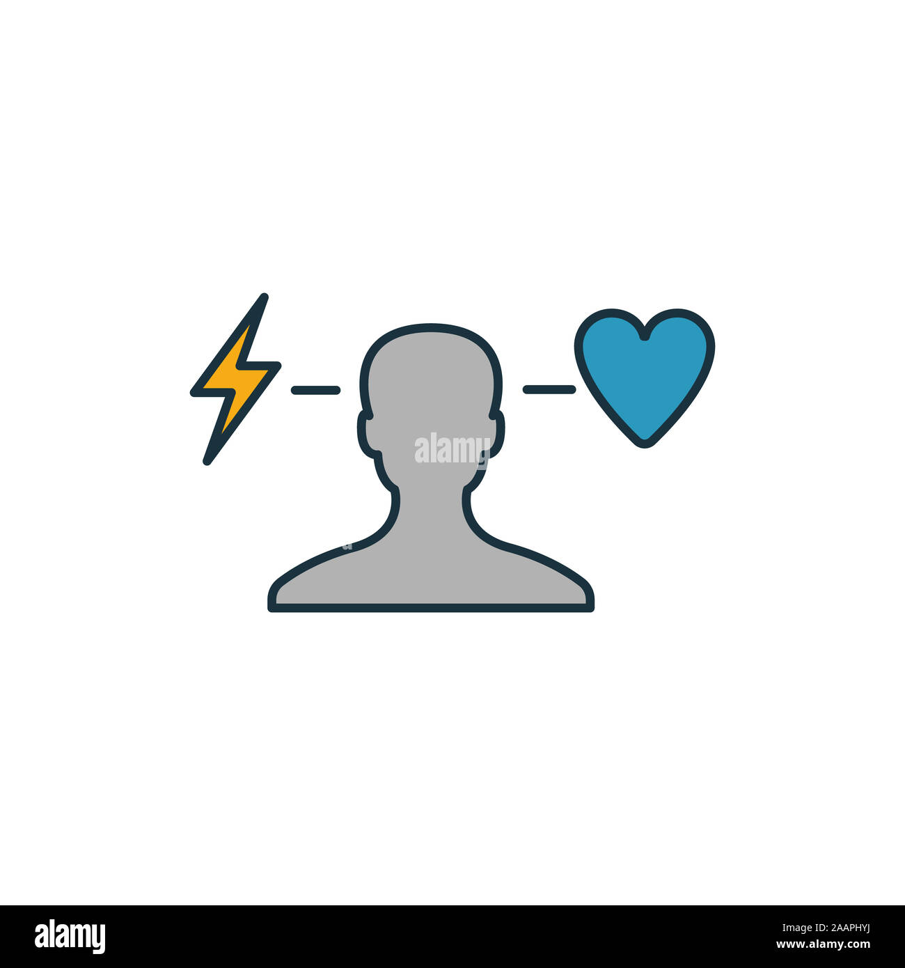 Behavior icon. Outline filled creative elemet from business ethics ...