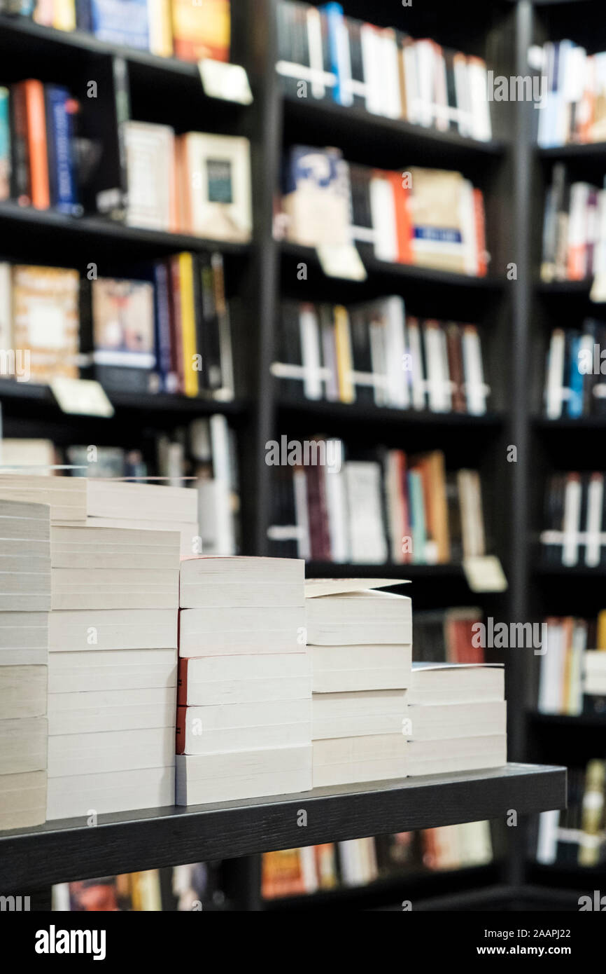 Books in a bookshop or bookstore, England, UK Stock Photo