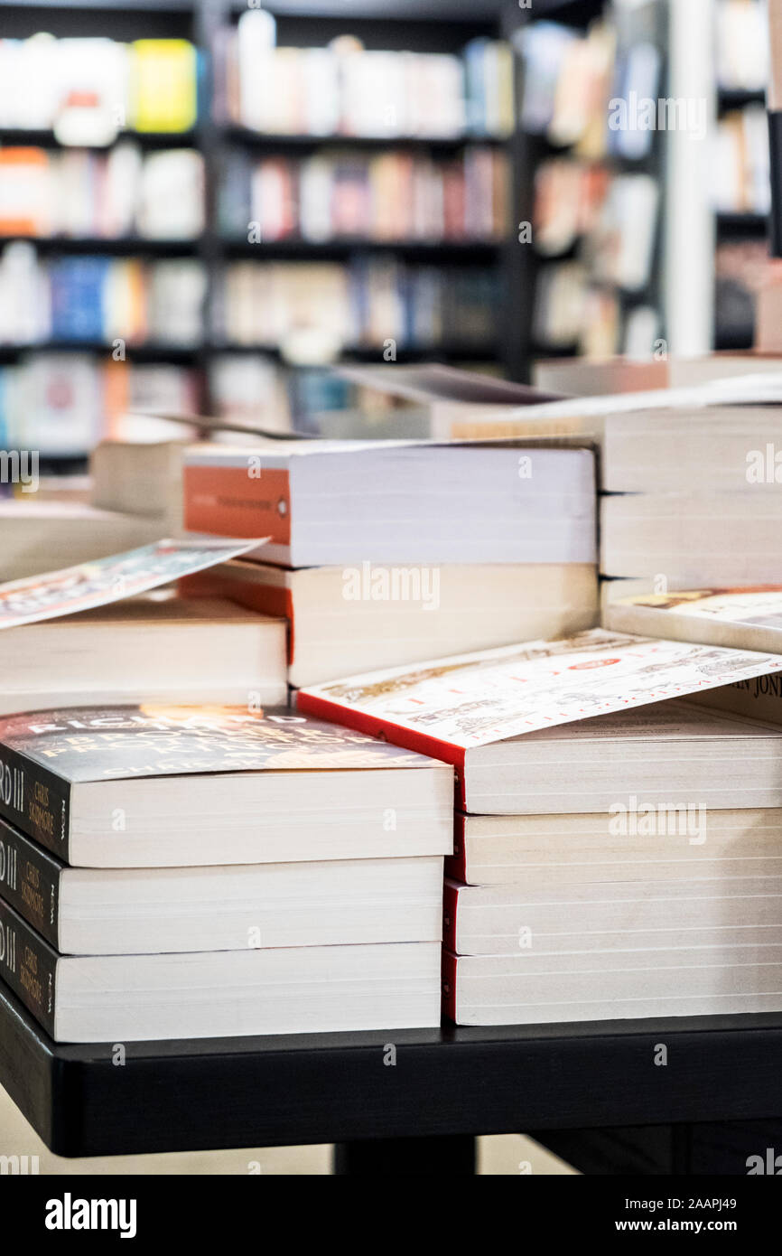 Books in a bookstore or England, UK Stock Photo Alamy