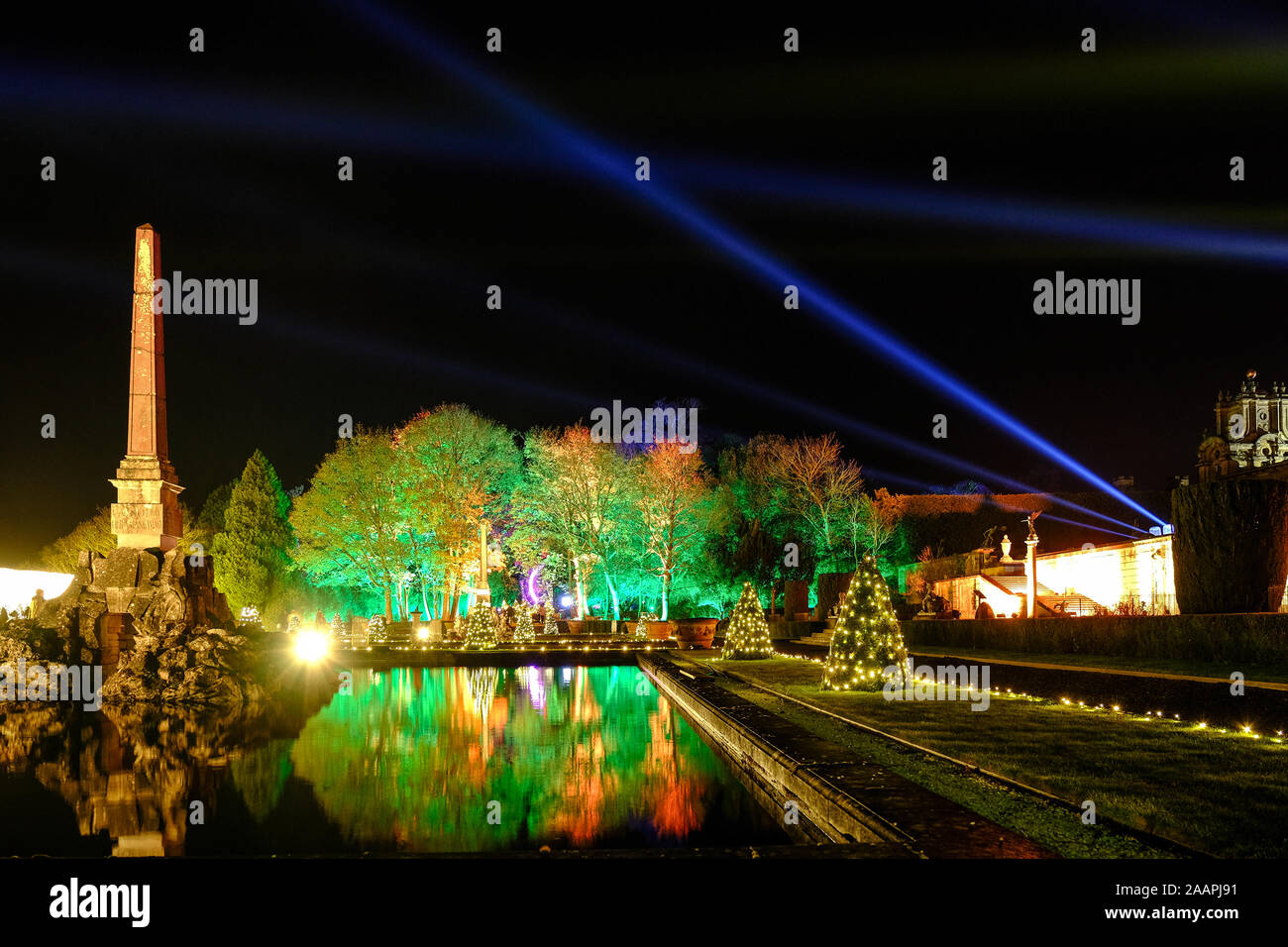 The opening night of the Festive Illuminated Light Trail at Blenheim