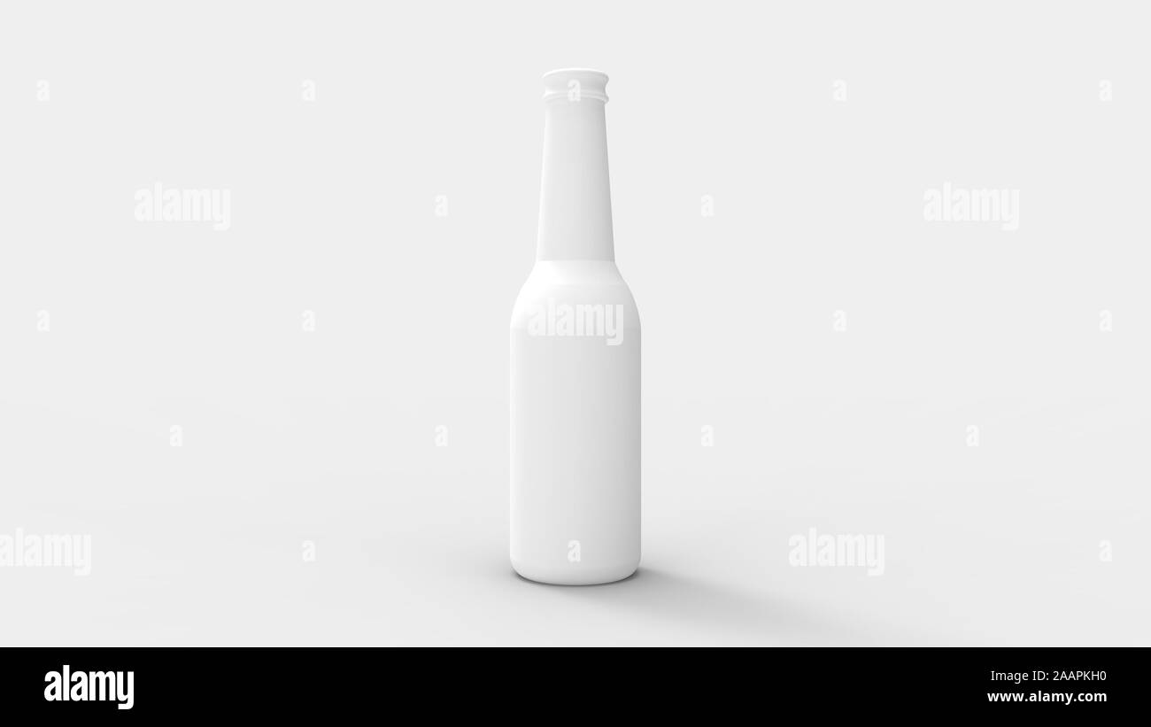 3d rendering of a white bottle isolated in studio backgorund Stock ...