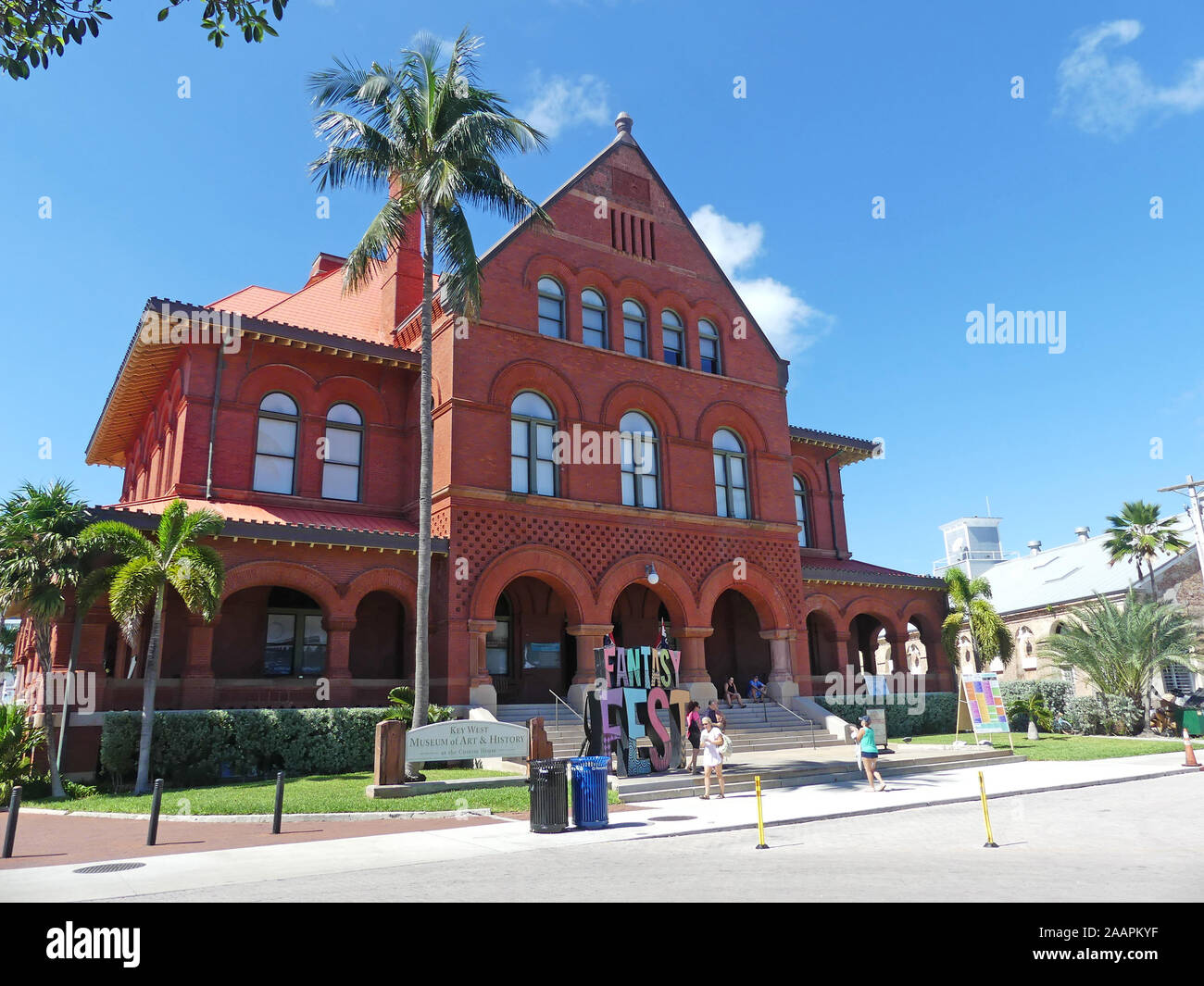 KEY WEST, Florida. Museum of Art & History in the Old Custom House, Front Street. Photo: Tony Gale Stock Photo