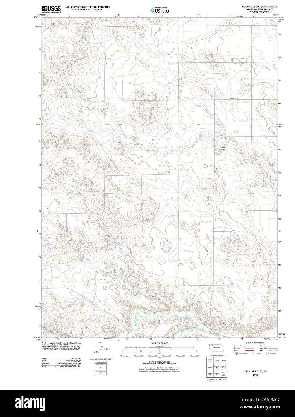 Map of rushville nebraska Cut Out Stock Images & Pictures Alamy