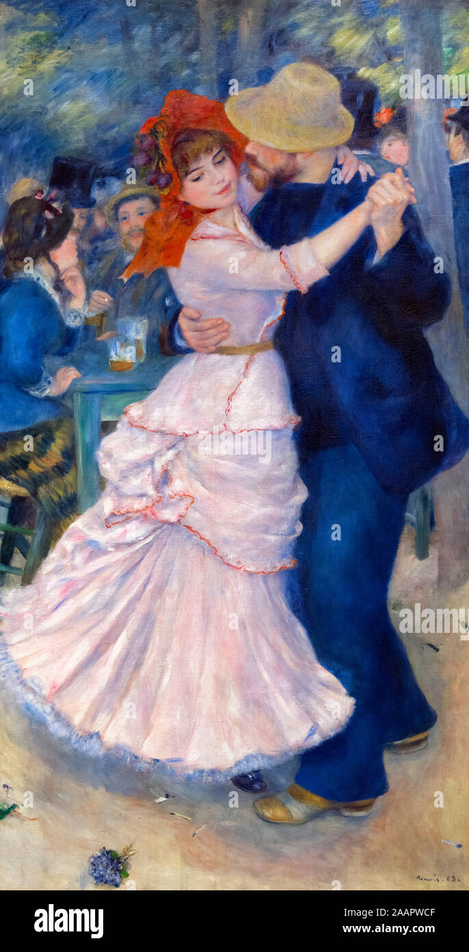 Dance at Bougival by Pierre Auguste Renoir (1841-1919), oil on canvas, 1883 Stock Photo