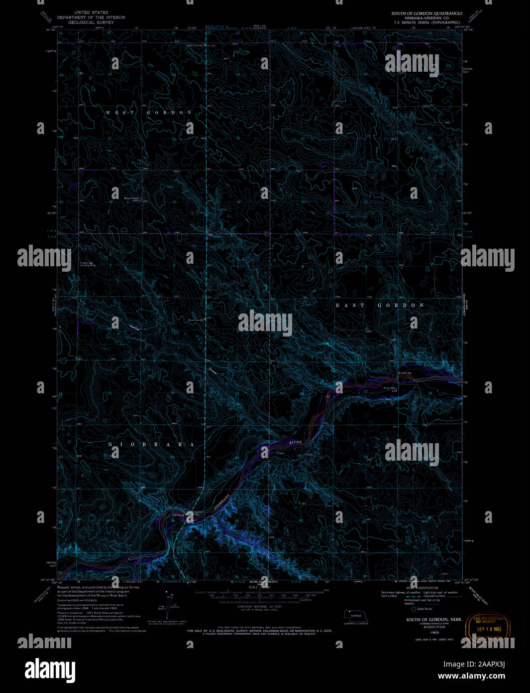 Gordon nebraska map hires stock photography and images Alamy