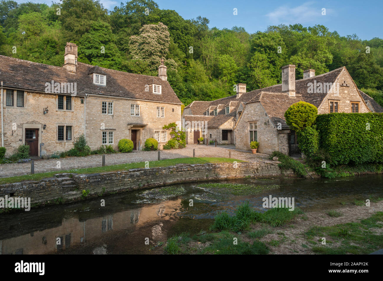 CASTLE COMBE, COTSWOLDS, UK MAY 26, 2018 Street view of old