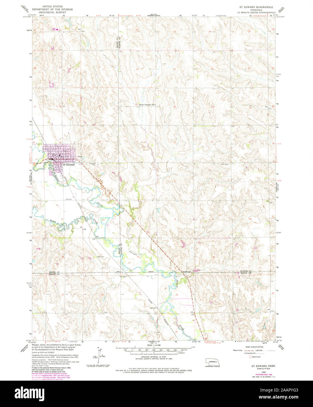 St edward nebraska map Cut Out Stock Images & Pictures Alamy