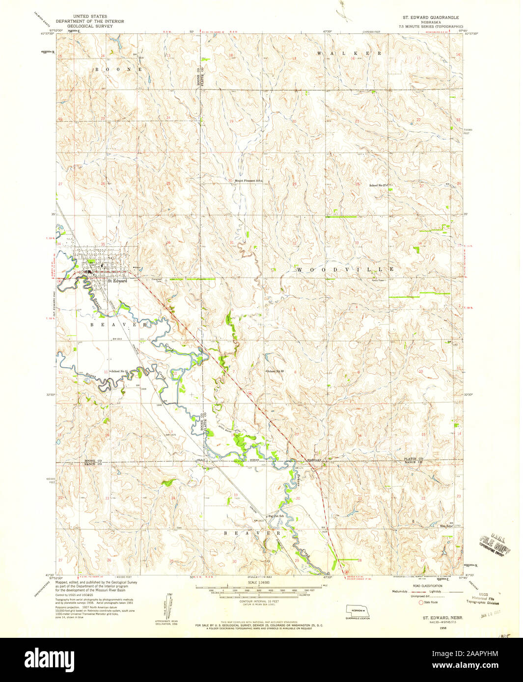 St edward nebraska map hires stock photography and images Alamy