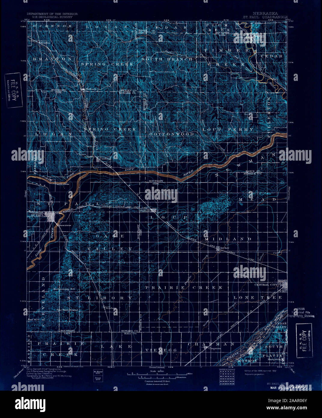 Map of st paul nebraska hires stock photography and images Alamy