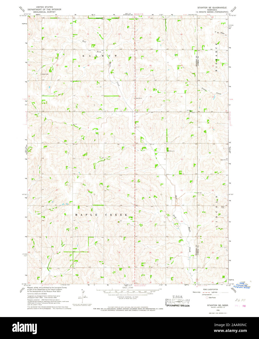 Map of stanton nebraska hires stock photography and images Alamy
