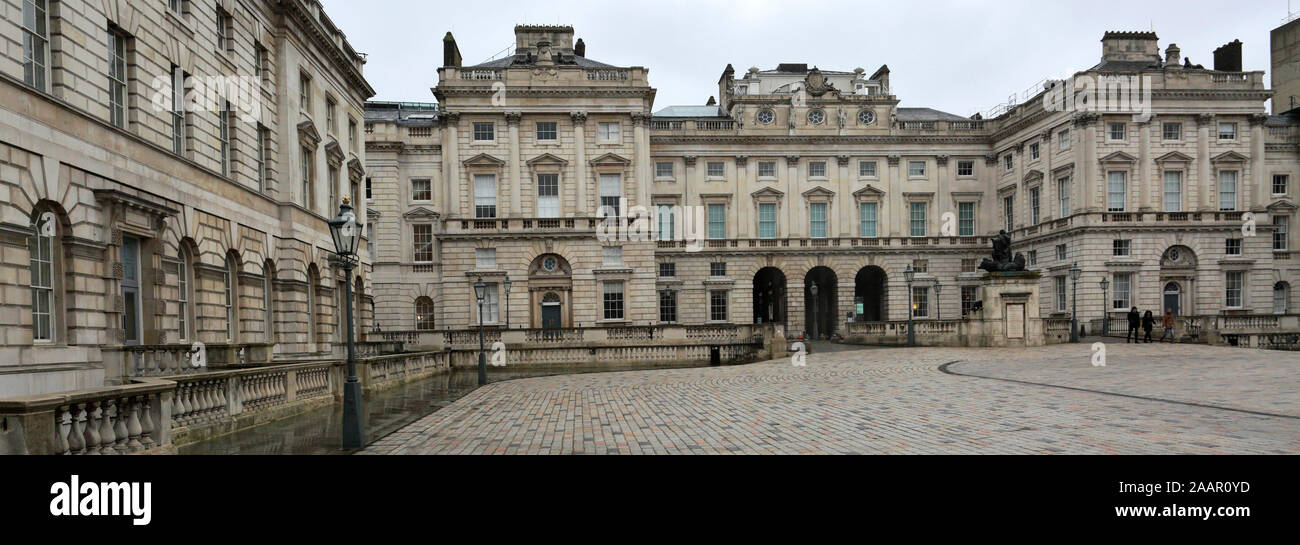 Exterior of Somerset House, the Strand, London City, England Stock ...
