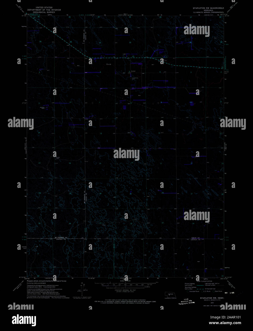Map of stapleton nebraska hires stock photography and images Alamy