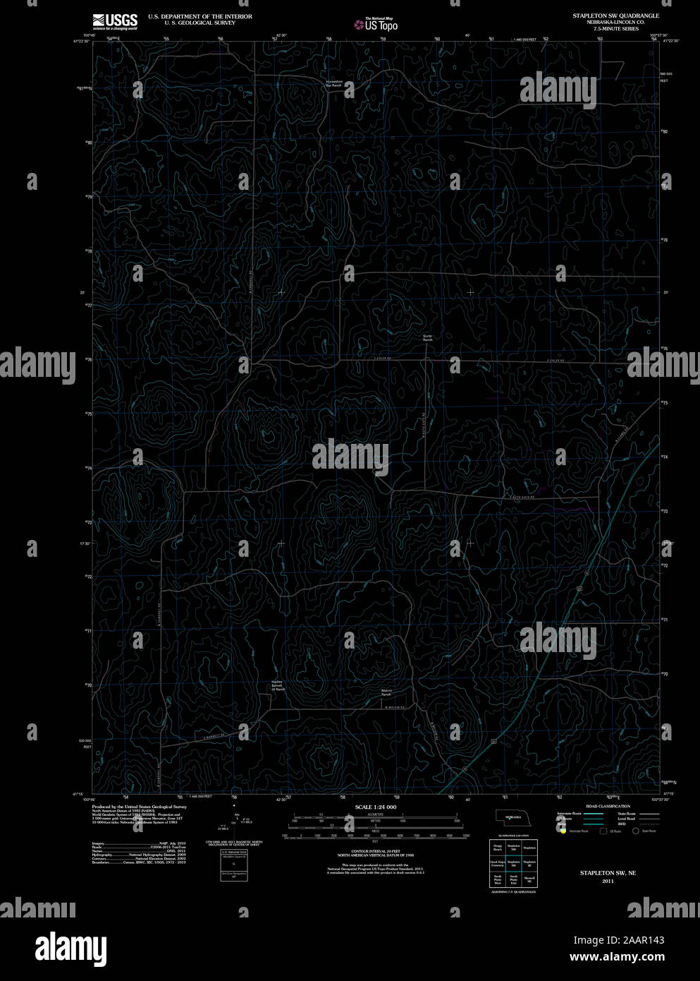 Stapleton nebraska map hires stock photography and images Alamy