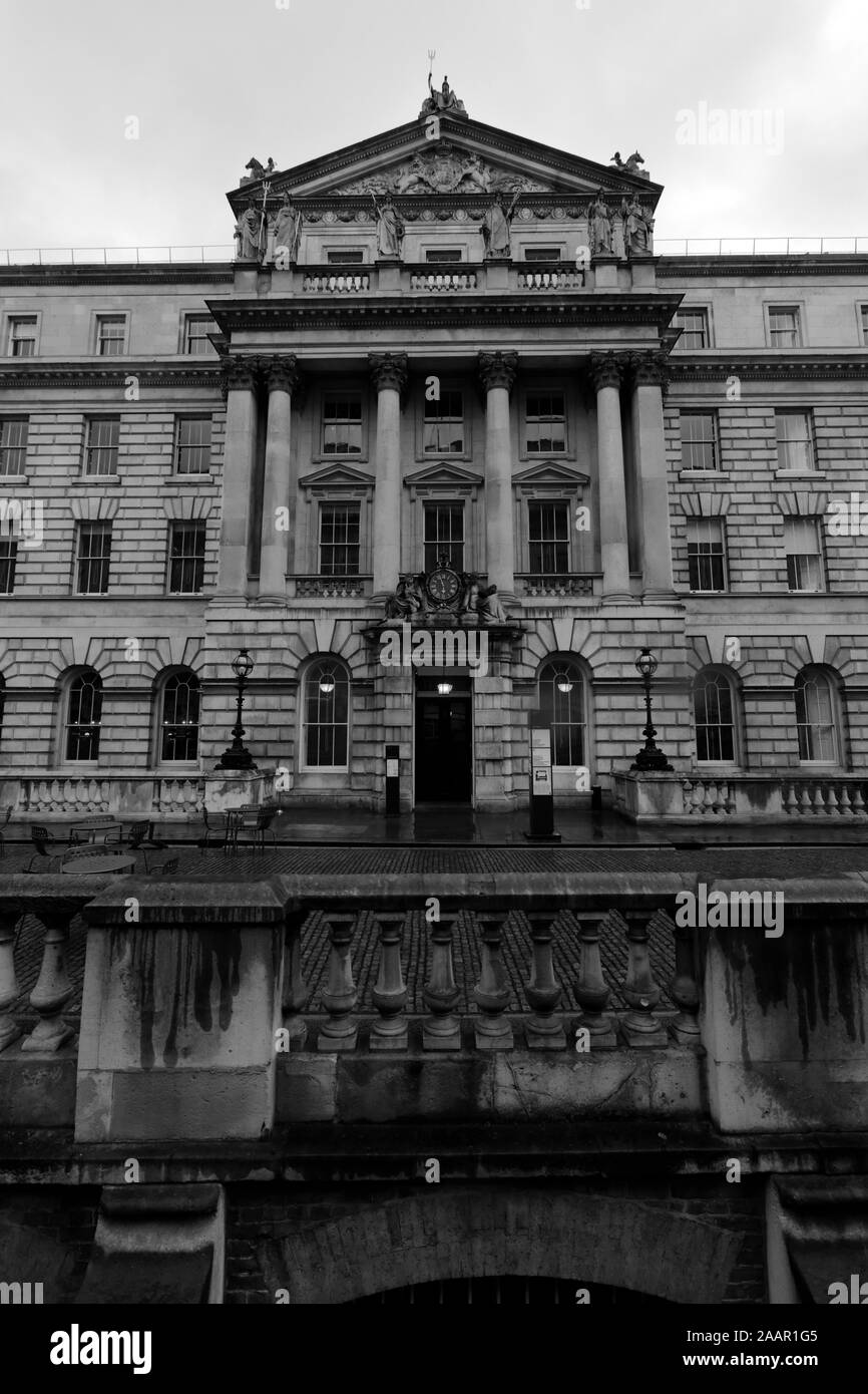 Exterior of Somerset House, the Strand, London City, England Stock ...