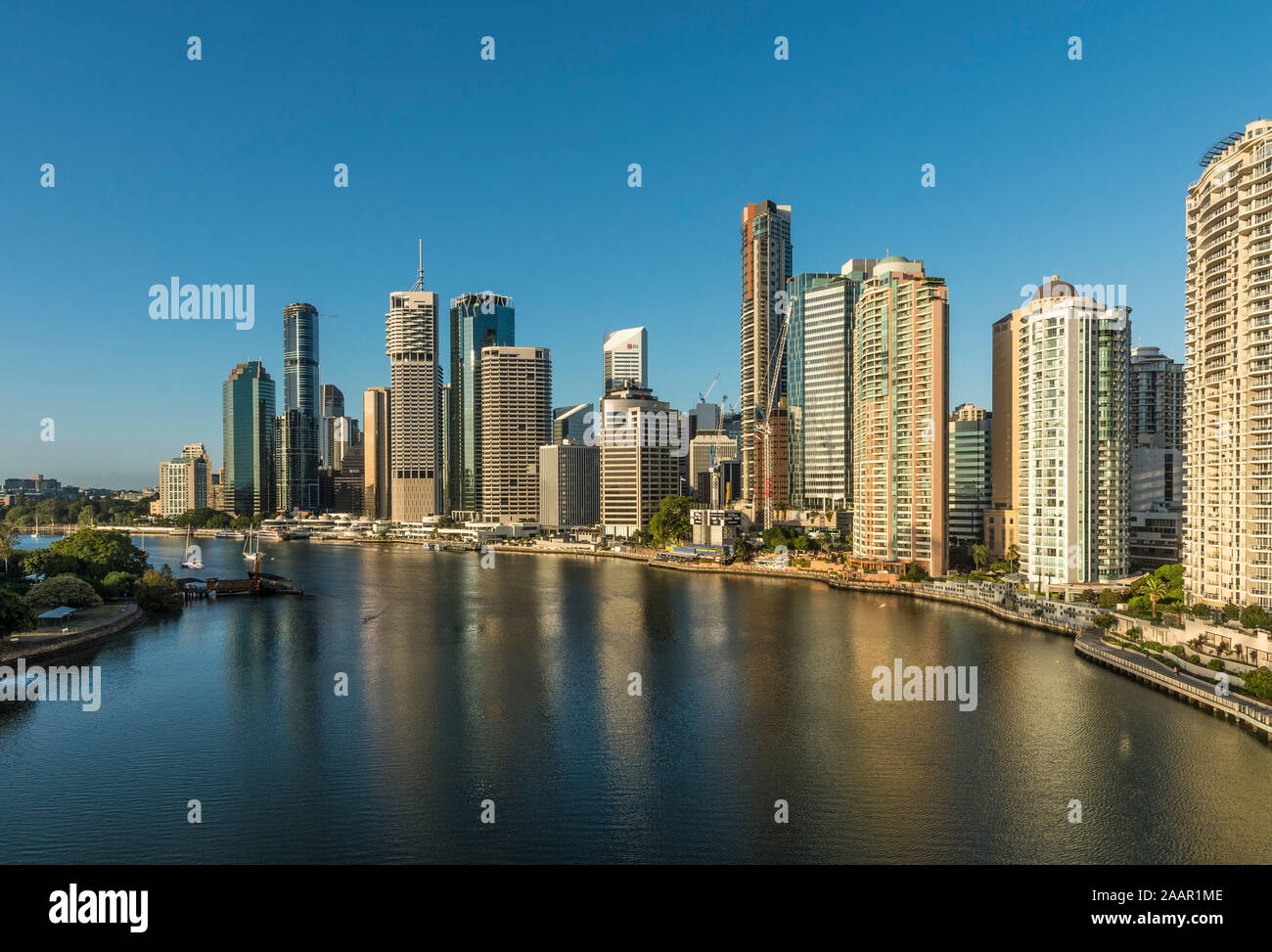 View of Brisbane Central Business District, Queensland Stock Photo