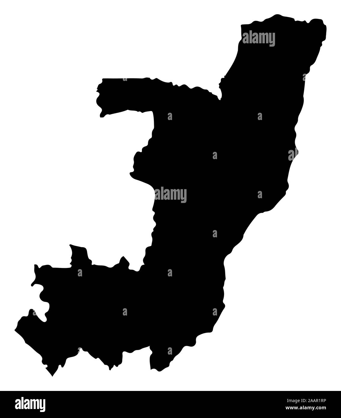 Republic of the Congo Map Silhouette Vector illustration Eps 10 Stock ...