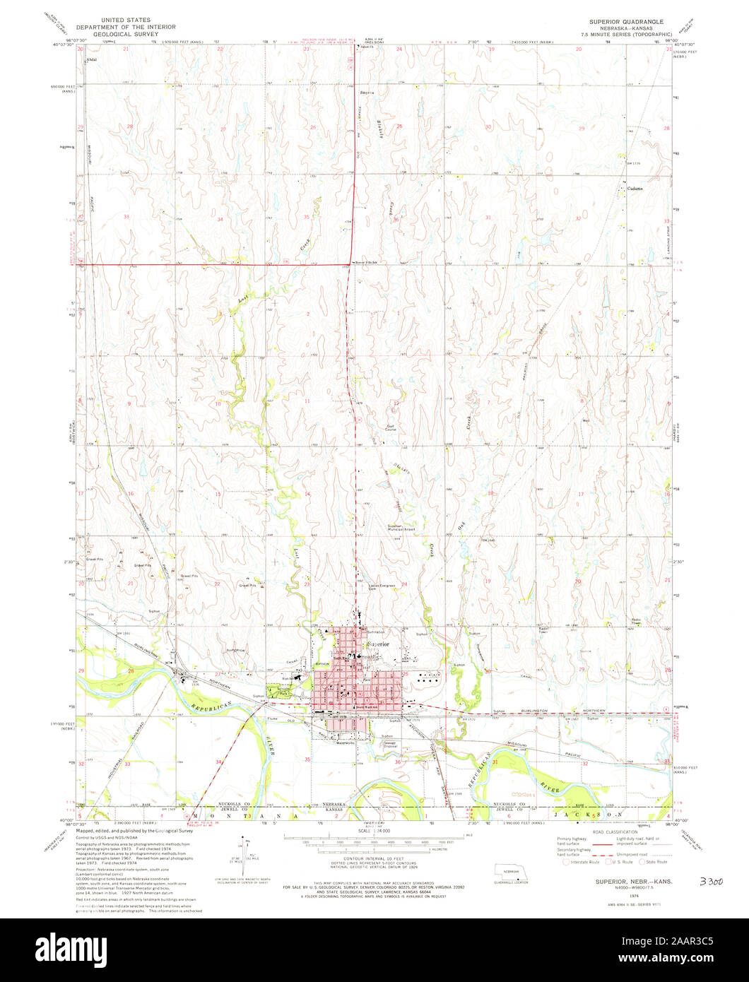 Superior nebraska map Cut Out Stock Images & Pictures Alamy