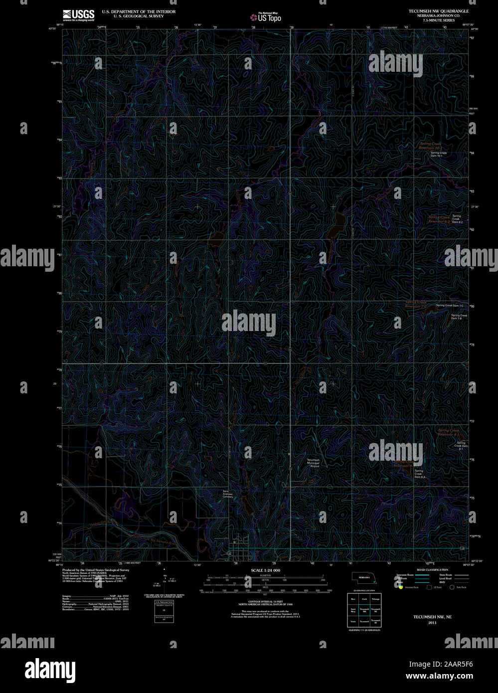 Map of tecumseh hires stock photography and images Alamy