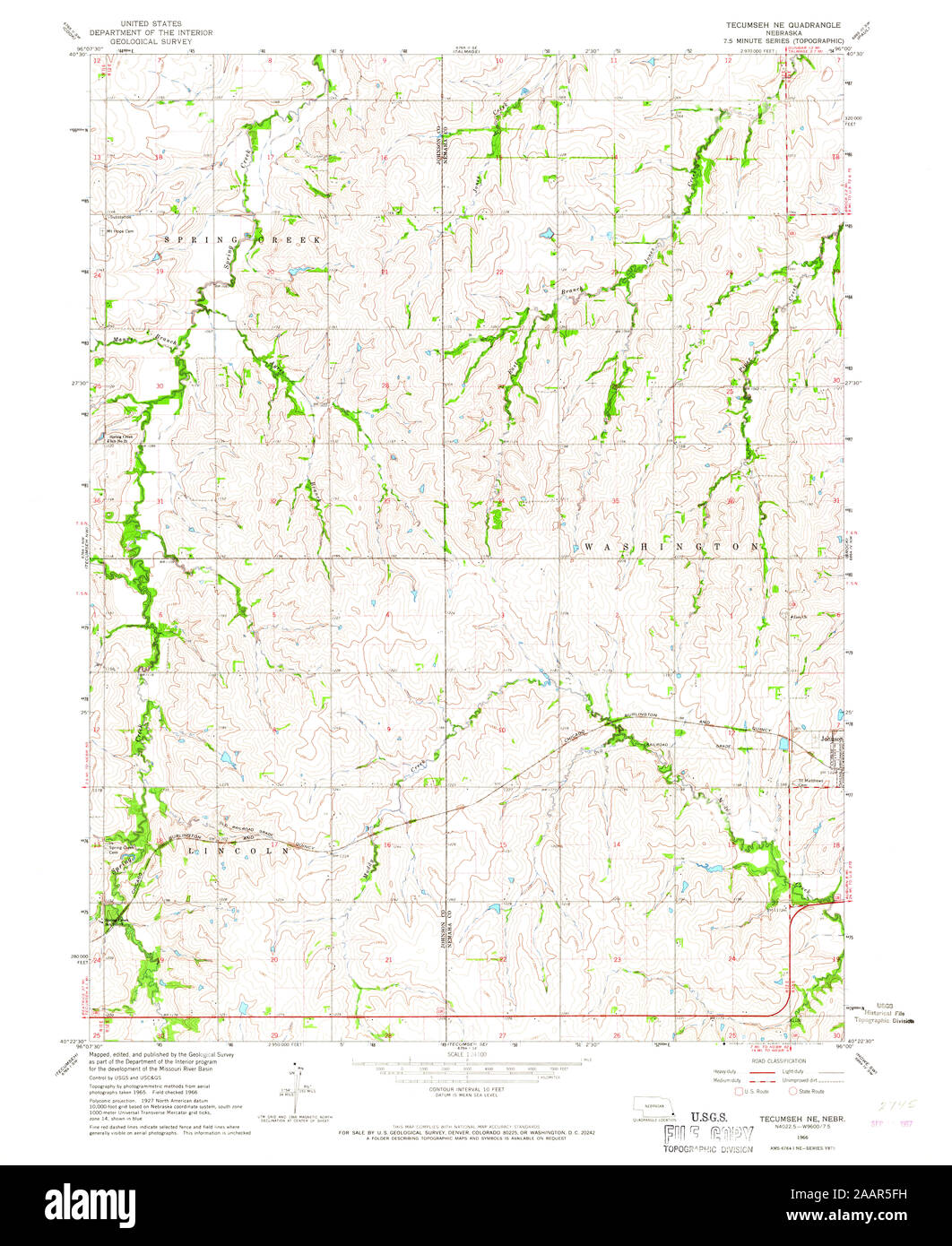 Map of tecumseh hires stock photography and images Alamy
