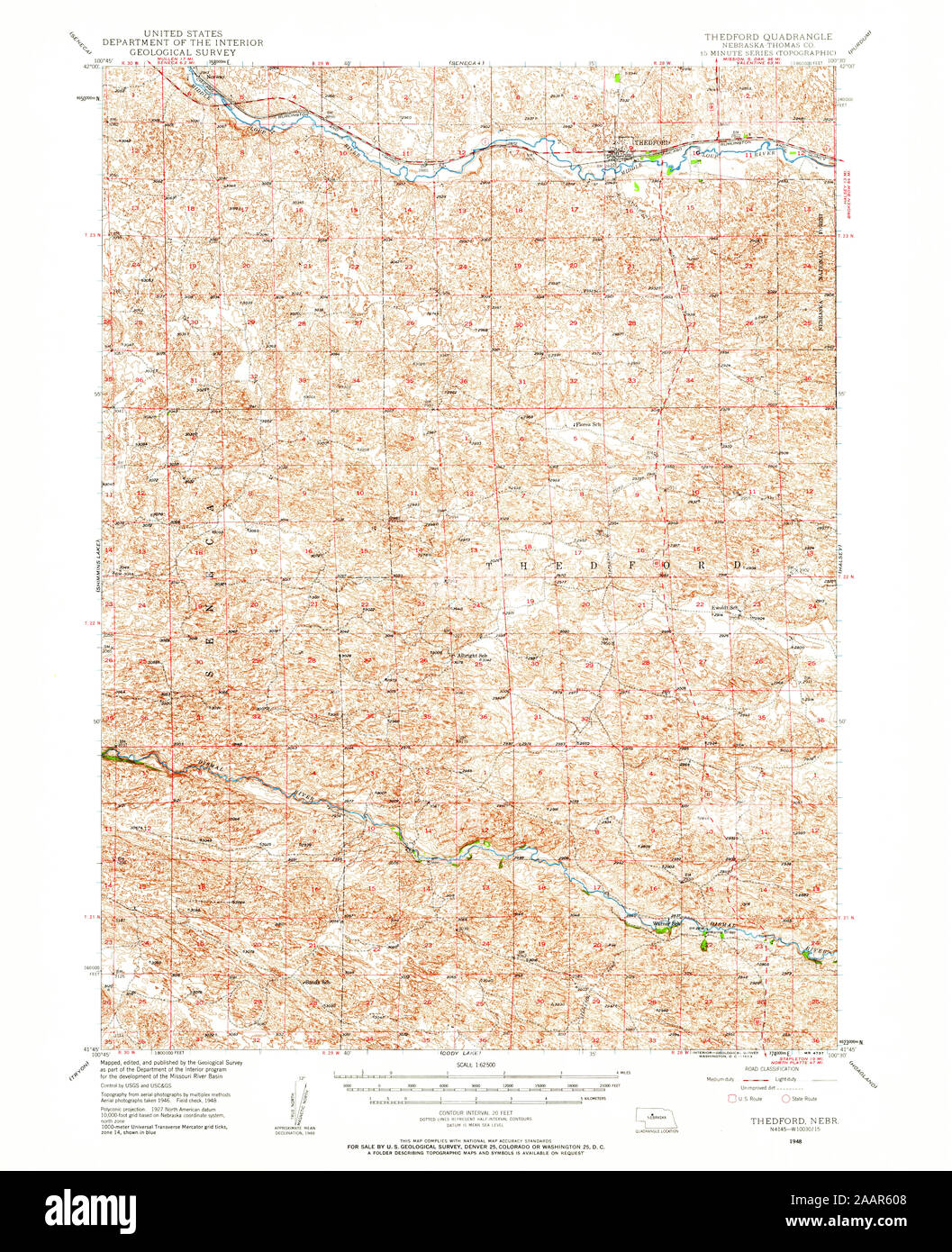 Map of thedford nebraska hires stock photography and images Alamy