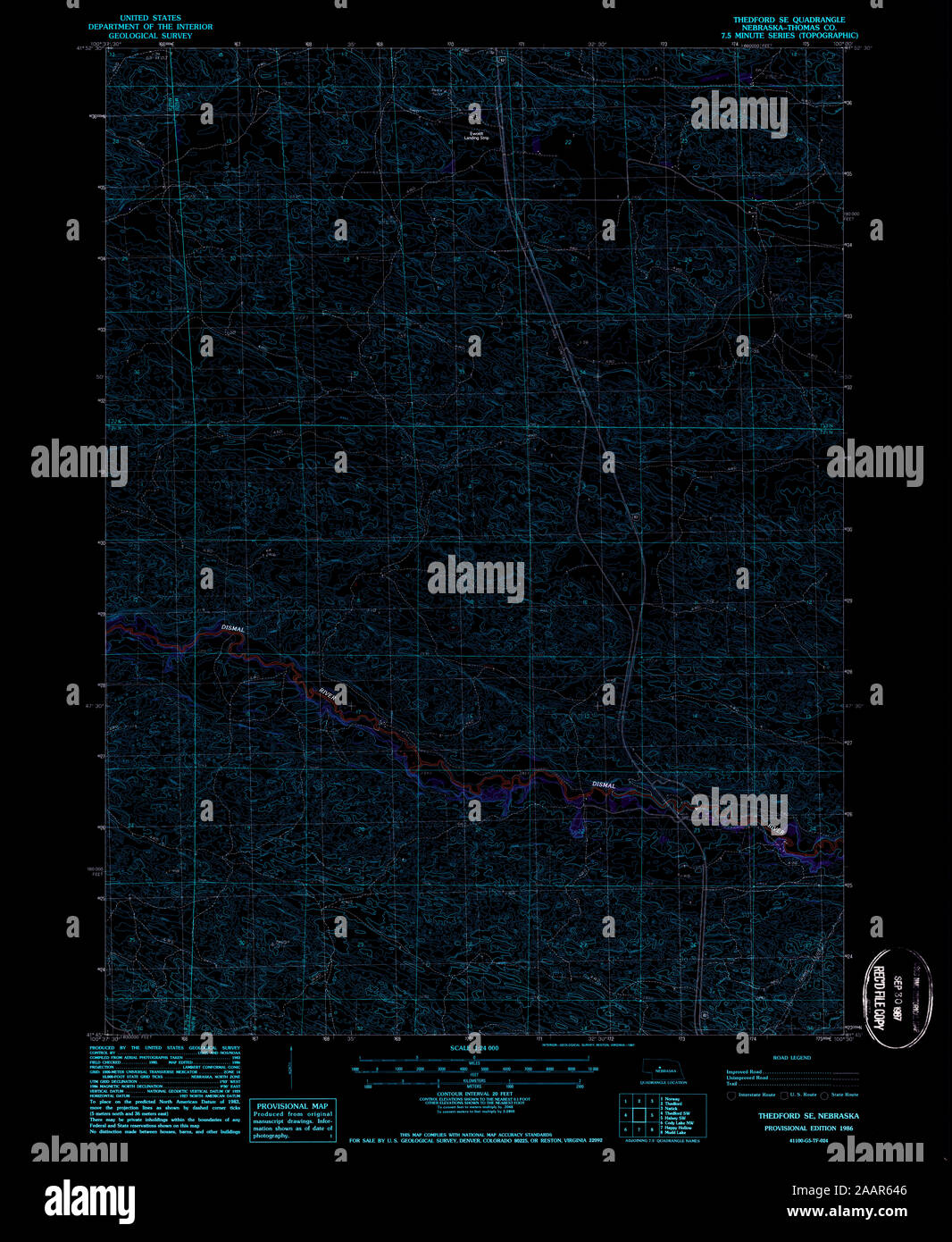 Map of thedford nebraska hires stock photography and images Alamy