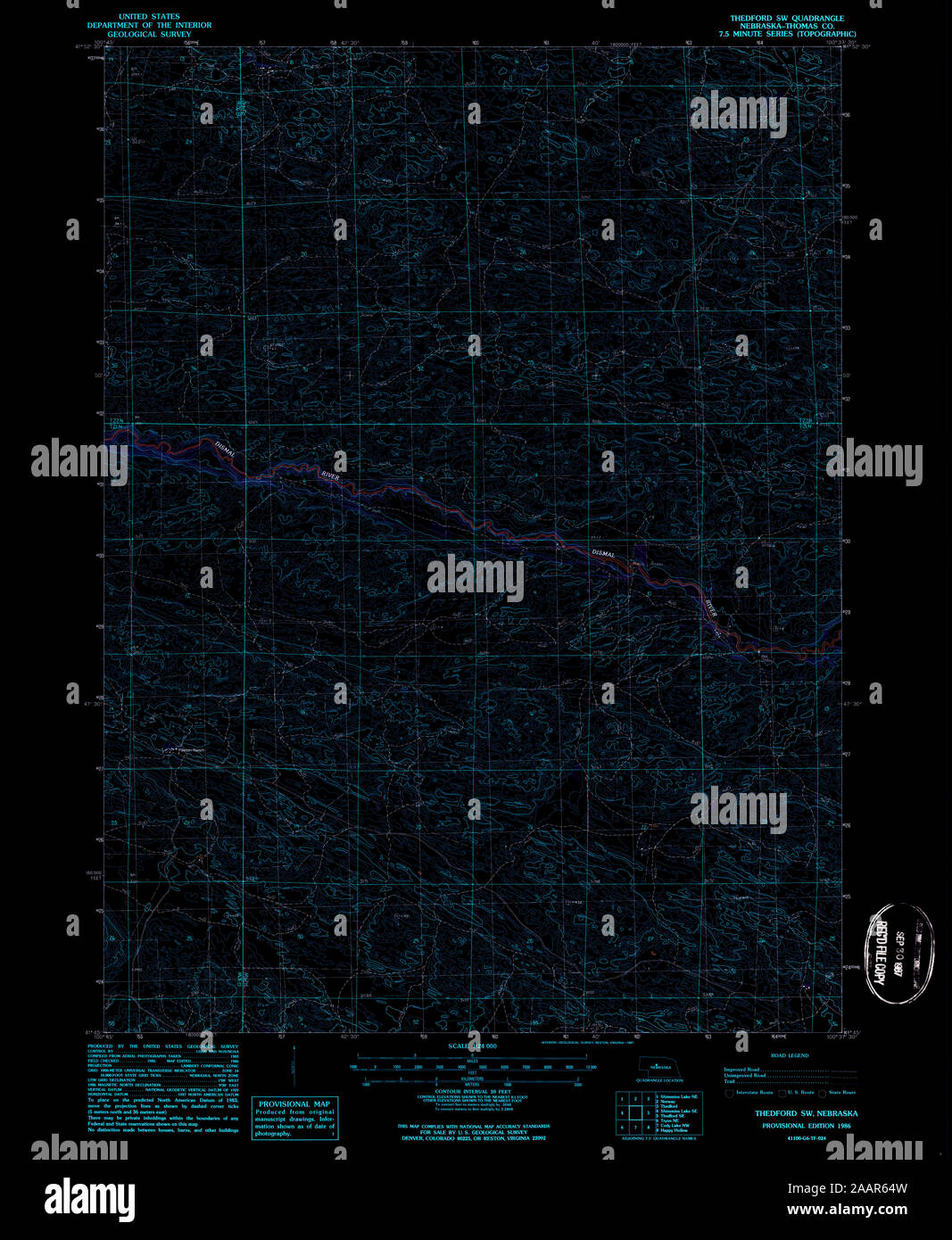 Map of thedford hires stock photography and images Alamy