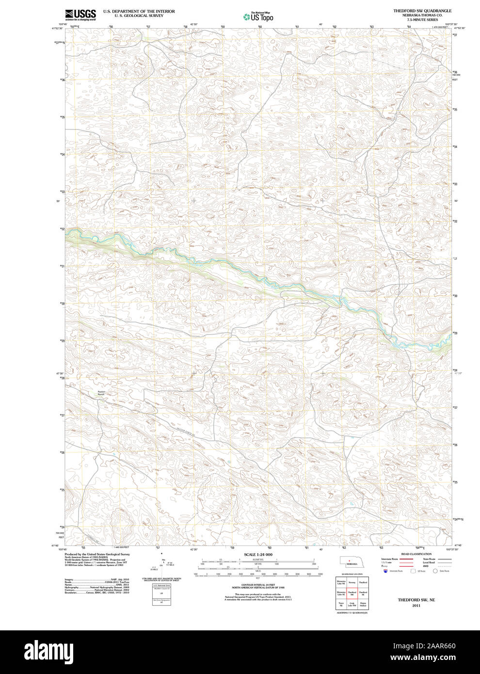 Thedford nebraska map Cut Out Stock Images & Pictures Alamy