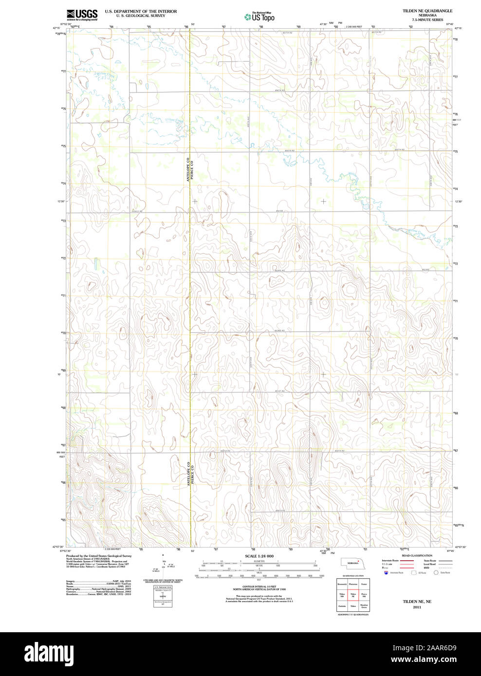 Map of tilden nebraska hires stock photography and images Alamy