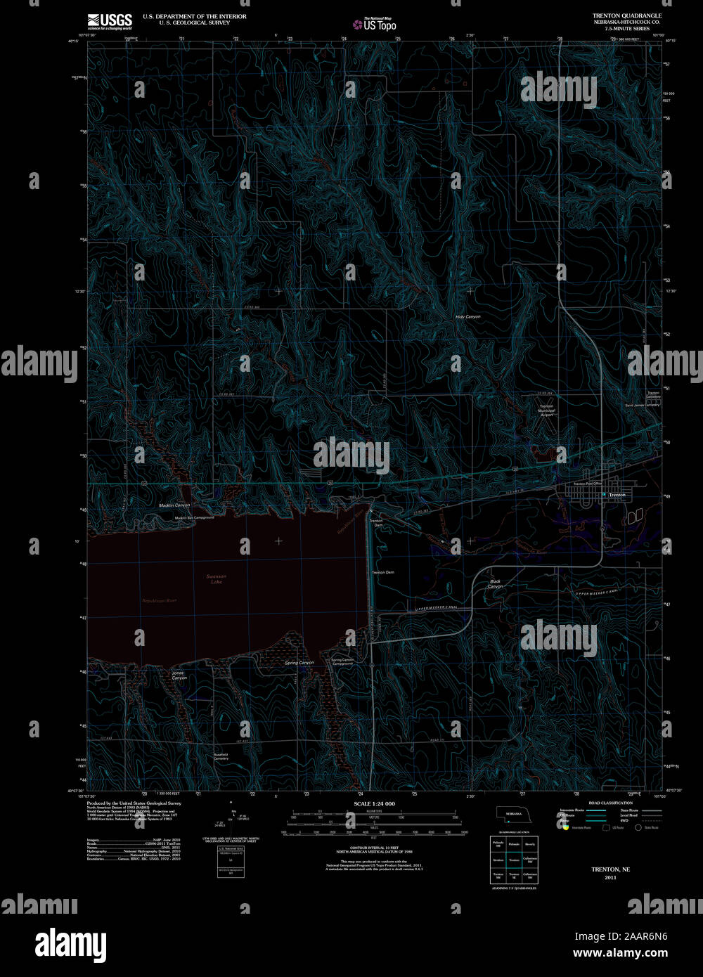 Map of trenton nebraska hires stock photography and images Alamy
