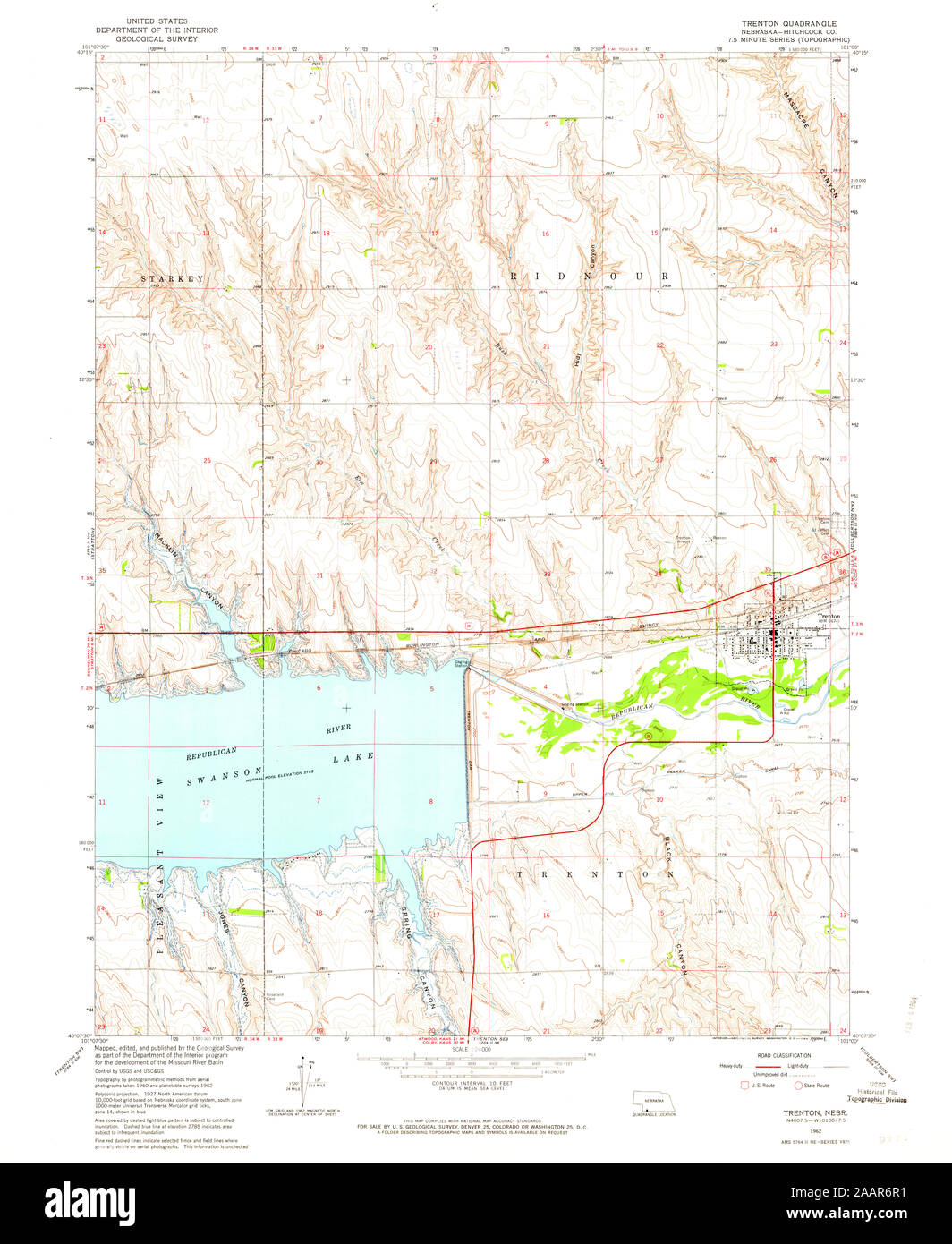 Trenton nebraska map hires stock photography and images Alamy