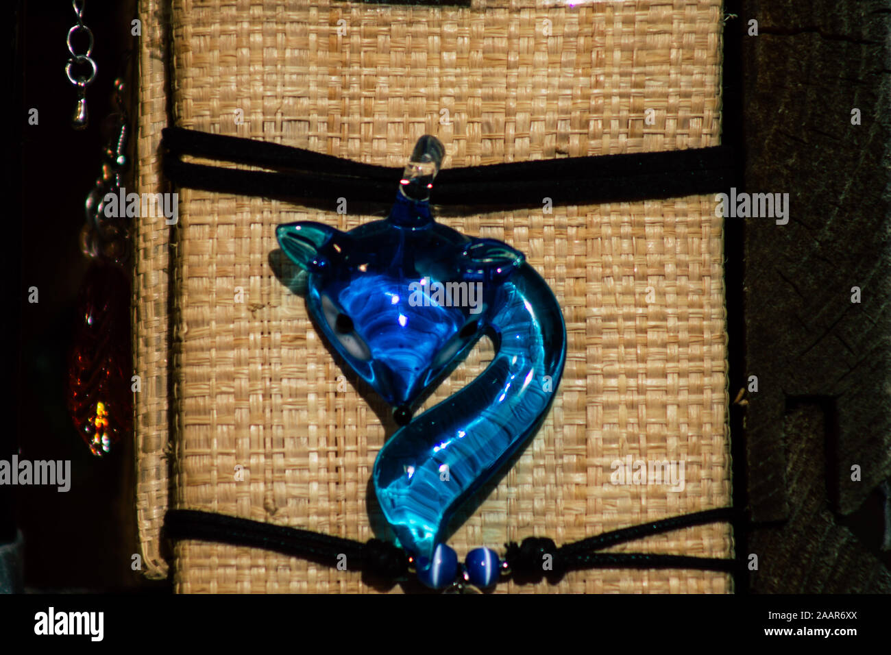 Reims France November 22, 2019 Closeup of decorative objects sold at