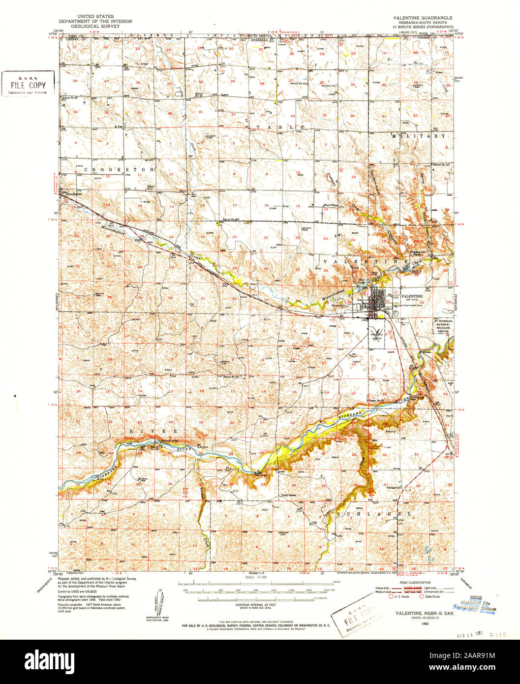 Valentine nebraska map hires stock photography and images Alamy