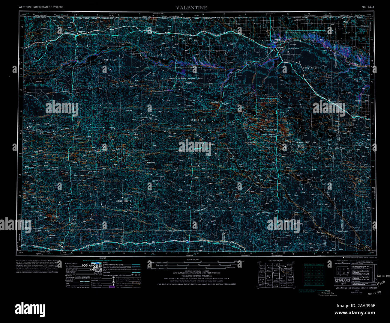 Valentine nebraska map hires stock photography and images Alamy